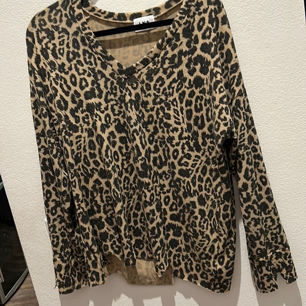 LNA Cheetah Sweater